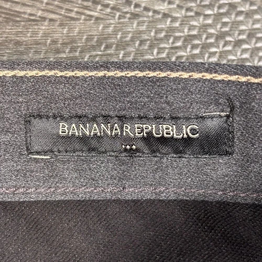 Banana Republic Travel Jeans Mens 35x30 Black NEW Athletic Fit Tapered Dark Wash